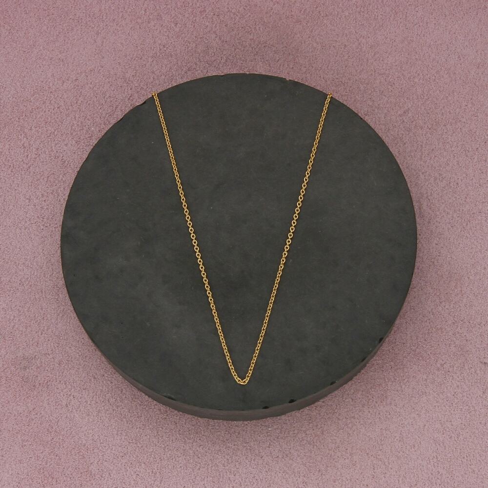 james avery 18k yellow gold fine cable chain necklace size 20in